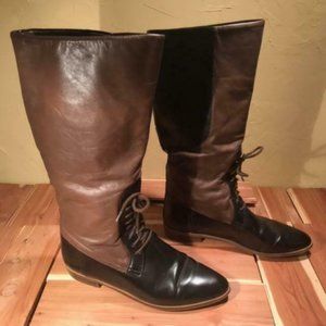 Vintage Maine Woods Black & Brown Jockey Boots- Si